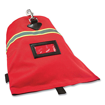 ergodyne Arsenal 5082 SCBA Mask Bag with Hook-and-Loop Closure, 8.5 x 8.5 x 14, Red (EGO13082)
