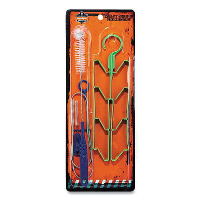 ergodyne Chill-Its 5159 Hydration Pack Cleaning Kit, Bladder, Tube/Bite-Valve Cleaning Brushes, Drying Rack (EGO13159)