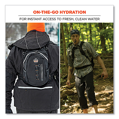 ergodyne Chill-Its 5157 Cargo Hydration Pack with Storage, 3 L, Hi-Vis Lime (EGO13164)