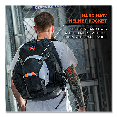 ergodyne Arsenal 5188 PPE Jobsite Backpack, 7 x 15 x 20, Black (EGO13188)