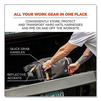 ergodyne Arsenal 5189 PPE Duffel Bag, 12 x 22 x 9, Black (EGO13189)