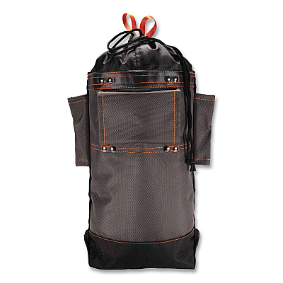 ergodyne Arsenal 5928 Topped Bolt Bag Tool Pouch, Tall, 5 x 10 x 13, Ballistic Polyester, Black/Gray (EGO13428)