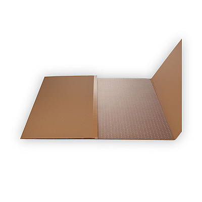 deflecto DuraMat Moderate Use Chair Mat for Low Pile Carpet, 36 x 48, Rectangular, Clear (DEFCM13142)
