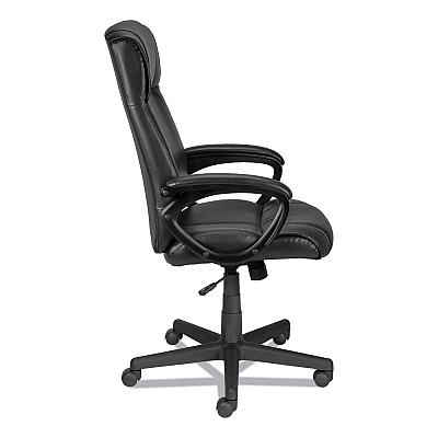 Alera Dalibor Series Manager Chair, Supports Up to 250 lb, 17.5" to 21.3" Seat  Height, Black Seat/Back, Black Base (ALEDB41B19)