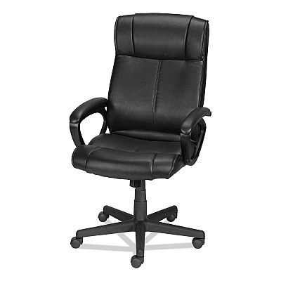 Alera Dalibor Series Manager Chair, Supports Up to 250 lb, 17.5" to 21.3" Seat  Height, Black Seat/Back, Black Base (ALEDB41B19)