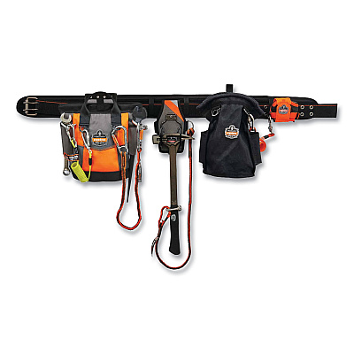ergodyne Arsenal 5527 Premium Topped Tool Pouch with Hinged Closure, 6 x 10 x 11.5, Polyester, Orange (EGO13627)