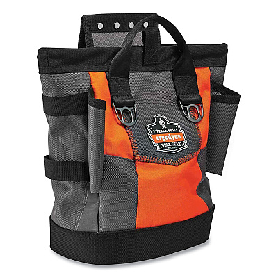 ergodyne Arsenal 5527 Premium Topped Tool Pouch with Hinged Closure, 6 x 10 x 11.5, Polyester, Orange (EGO13627)