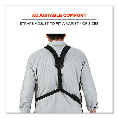 ergodyne Arsenal 5704 Canvas Tool Apron, 22 Compartments, 25.5 x 28, Canvas, Gray (EGO13694)