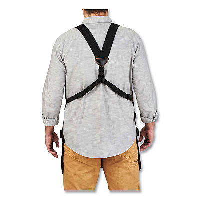 ergodyne Arsenal 5705 Extended Length Canvas Tool Apron, 13 Compartments, 25.5 x 34, Canvas, Gray (EGO13696)