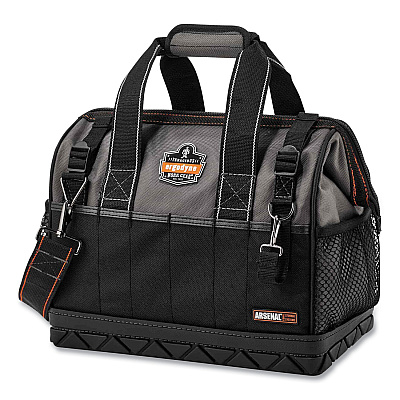 ergodyne Arsenal 5802 Medium Widemouth Tool Organizer, 28 Compartments, 8.5 x 14.5 x 11, Ballistic Polyester, Black/Gray (EGO13702)