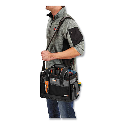 ergodyne Arsenal 5810 Open Top Tool Organizer, 30 Compartments, 7 x 13 x  0.5, Ballistic Polyester, Black/Gray (EGO13710)
