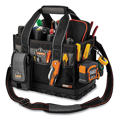 ergodyne Arsenal 5810 Open Top Tool Organizer, 30 Compartments, 7 x 13 x  0.5, Ballistic Polyester, Black/Gray (EGO13710)