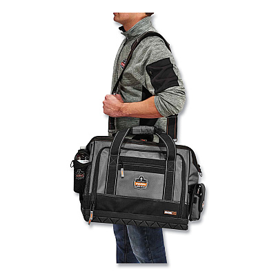 ergodyne Arsenal 5815 Open Face Tool Organizer, Large, 61 Compartments, 11 x 18 x 13, Ballistic Polyester, Black/Gray (EGO13715)