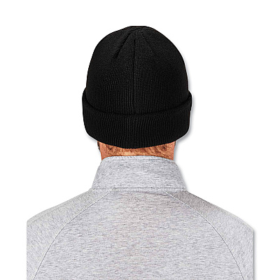 ergodyne N-Ferno 6811Z Rib Knit Hat with Zipper for Bump Cap Insert, One Size Fits Most, Black (EGO16801)