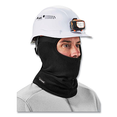 ergodyne N-Ferno 6822 Balaclava Spandex Top Face Mask, Spandex/Fleece, One Size Fits Most, Black (EGO16822)