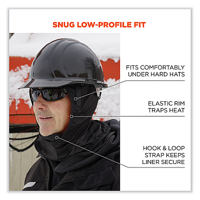 ergodyne N-Ferno 6842 2-Layer Poly Shoulder Winter Liner, Fleece/Polyester, One Size Fits Most, Black (EGO16842)