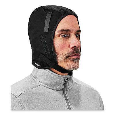 ergodyne N-Ferno 6860 2-Layer FR Regular Winter Liner, Cotton/Fleece/Modacrylic, One Size Fits Most, Black (EGO16860)