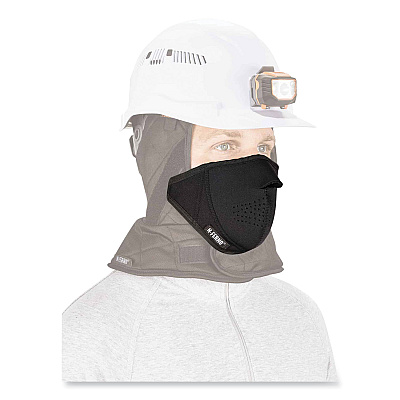 ergodyne N-Ferno 6874 2-Layer Thermal Mouthpiece, Neoprene/Fleece, One Size Fits Most, Black (EGO16874)
