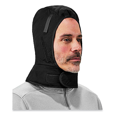 ergodyne N-Ferno 6877 3-Layer FR Winter Liner, Fleece/Foam/Modacrylic Cotton, One Size Fits Most, Black (EGO16877)