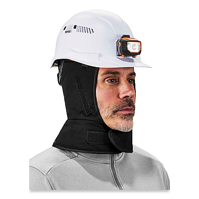ergodyne N-Ferno 6877 3-Layer FR Winter Liner, Fleece/Foam/Modacrylic Cotton, One Size Fits Most, Black (EGO16877)