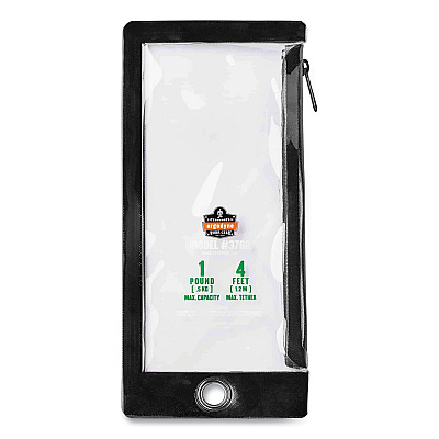 ergodyne Squids 3195 Cell Phone Tool Tethering Kit, 1 lb Max Working Capacity, 12" to 48", Black/Orange (EGO19665)