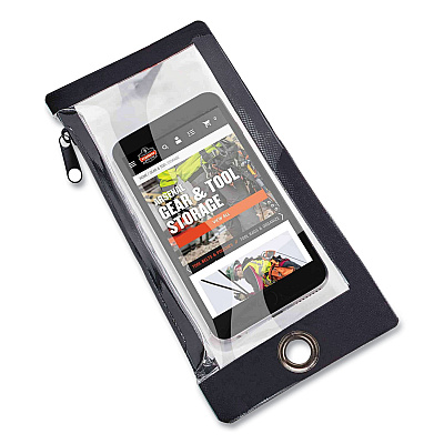 ergodyne Squids 3195 Cell Phone Tool Tethering Kit, 1 lb Max Working Capacity, 12" to 48", Black/Orange (EGO19665)