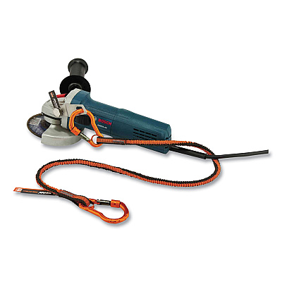 ergodyne Squids 3196 Grinder Tool Tethering Kit, 8 lb Max Working Capacity, 38" Long, Orange/Gray (EGO19666)