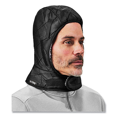 ergodyne N-Ferno 6952 3-Layer Quilt Shoulder Winter Liner, Foam/Polyester/Sherpa, One Size Fits Most, Black (EGO16952)