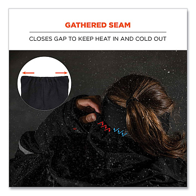 ergodyne N-Ferno 6960 Fleece Neck Gaiter, Fleece, One Size Fits Most, Black (EGO16960)