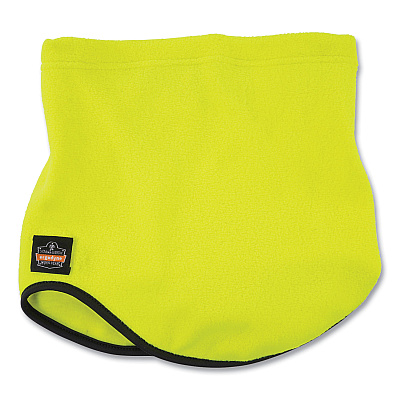 ergodyne N-Ferno 6960 Fleece Neck Gaiter, Fleece, One Size Fits Most, Hi-Vis Lime (EGO16961)