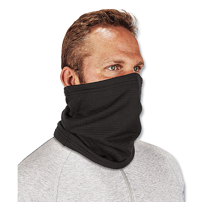 ergodyne N-Ferno 6962 FR Dual Compliant Neck Gaiter, Polartec Fleece, One Size Fits Most, Black (EGO16962)