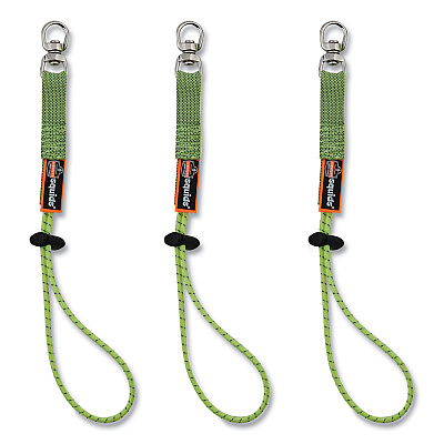 ergodyne Squids 3182 Tool Tethering Kit, 10 lb Max Working Capacity, 38" to 48" Long, Orange/Gray and Neon Green (EGO19652)