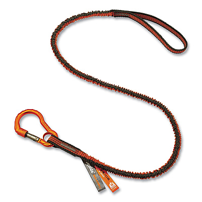 ergodyne Squids 3182 Tool Tethering Kit, 10 lb Max Working Capacity, 38" to 48" Long, Orange/Gray and Neon Green (EGO19652)