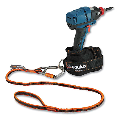 ergodyne Squids 3183 Carpenter + Laborer Tool Tethering Kit, Assorted Max Working Capacities, Lengths and Colors (EGO19653)