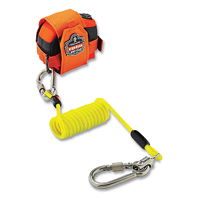 ergodyne Squids 3190 Tape Measure Tethering Kit, 2 lb Max Working Capacity, 6.5" to 48" Long, Lime/Black (EGO19660)