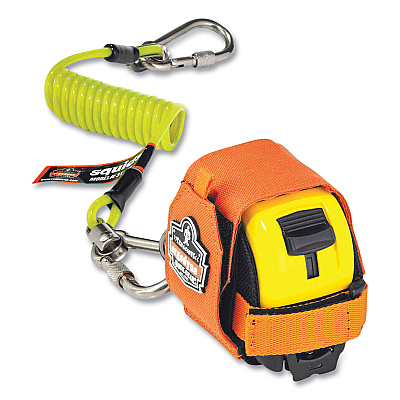 ergodyne Squids 3190 Tape Measure Tethering Kit, 2 lb Max Working Capacity, 6.5" to 48" Long, Lime/Black (EGO19660)