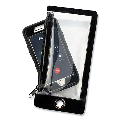 ergodyne Squids 3760 Phone Pouch + Trap for Standard Size Phones, Clear/Black (EGO19762)