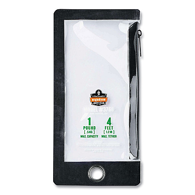 ergodyne Squids 3760 Phone Pouch + Trap for Standard Size Phones, Clear/Black (EGO19762)