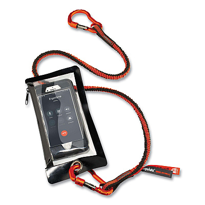 ergodyne Squids 3760 Phone Pouch + Trap for Standard Size Phones, Clear/Black (EGO19762)