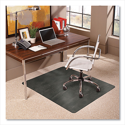 ES Robbins TrendSetter Chair Mat for Medium Pile Carpet, 36 x 48, Pewter (ESR119733)