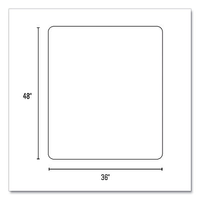 ES Robbins Trendsetter Chair Mat for Hard Floors, 36 x 48, Driftwood (ESR119753)