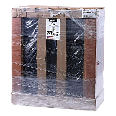 Alera Standard Assembled Storage Cabinet, 36w x 18d x 42h, Black (ALECME4218BK)