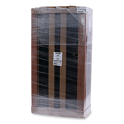Alera Standard Assembled Storage Cabinet, 36w x 18d x 72h, Black (ALECME7218BK)