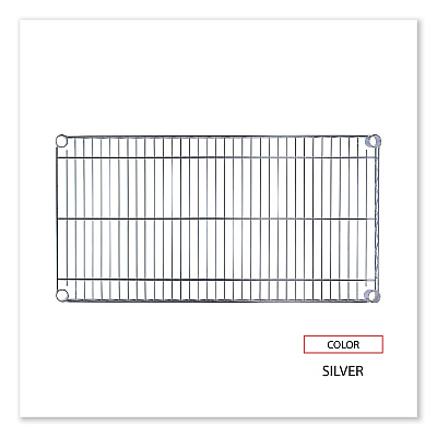 Alera Industrial Wire Shelving Extra Wire Shelves, 36w x 18d, Silver, 2 Shelves/Carton (ALESW583618SR)