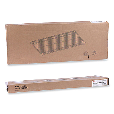 Alera Industrial Wire Shelving Extra Wire Shelves, 48w x 18d, Silver, 2 Shelves/Carton (ALESW584818SR)