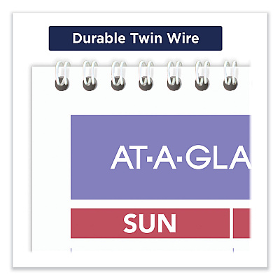 AT-A-GLANCE Academic Monthly Wall Calendar, 15.5 x 22.75, White/Violet/Red Sheets, 12-Month (July-June): 2022-2023 (AY32823)