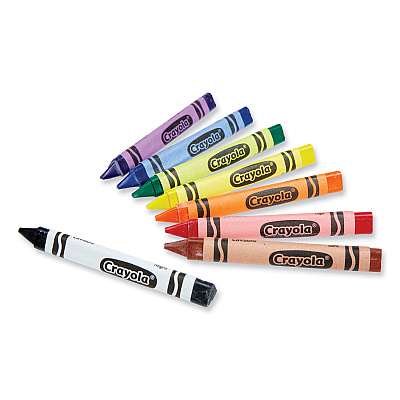 Crayola Washable Tripod Grip Crayons, Assorted Colors, 8/Pack (CYO811460)