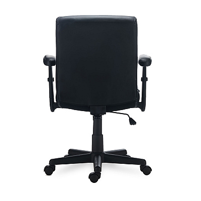 Alera Harthope Leather Task Chair, Supports Up to 275 lb, Black Seat/Back, Black Base (ALEHH42B19)