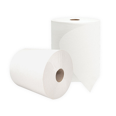 Morcon Tissue Valay Universal TAD Roll Towels, 1-Ply, 8 x 600 ft, White, 6 Rolls/Carton (MORVT9158)