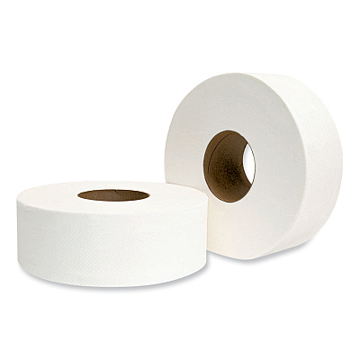 GEN Jumbo JRT Bath Tissue, Septic Safe, 2-Ply, White, 3.25" x 720 ft, 12 Rolls/Carton (GEN202)